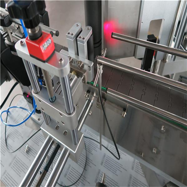 Standart avtomatik dumaloq shishani etiketkalash mashinasi old va orqa tomon