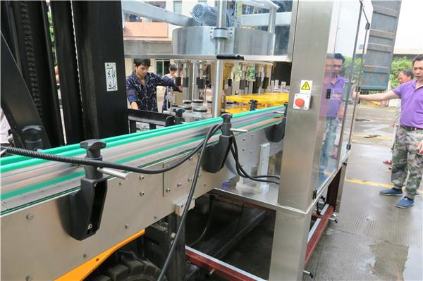 Samarali shisha Rotary Sticker etiketlash mashinasi uskunalari PLC sensorli ekrani