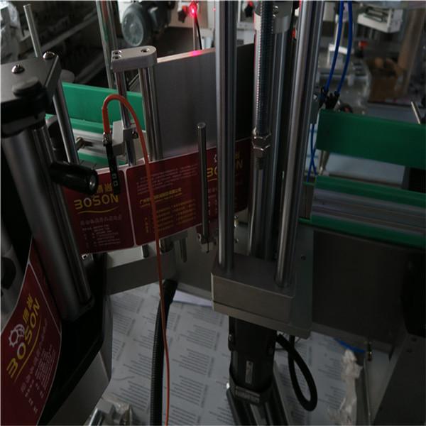 Avtomatik ikki yonli shishani etiketlash mashinasi yopishtiruvchi yorliqli stikka shampun sharob