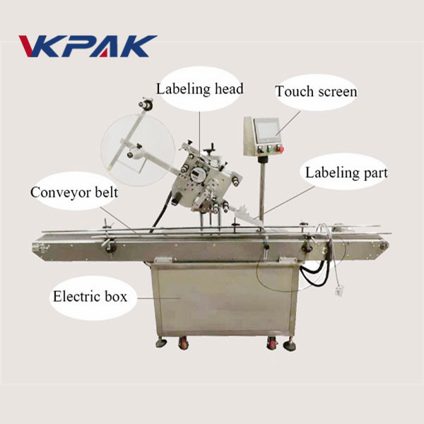 Elektr Ko'z Avtomatik Yassi Yorliqli Etiket Aplikatori Yengilroq Etiketlash Mashinasi