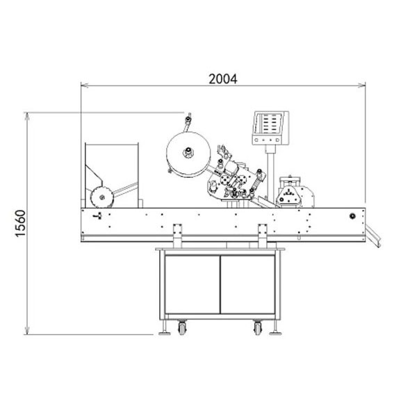 Kichik shisha uchun yuqori tezlikda to'liq avtomatik shishani etiketlash mashinasi