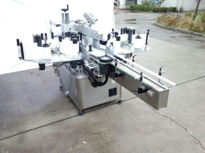 Oval, dumaloq, akvare shisha uchun sobit, old va orqa tomoni bo'lgan ikkita avtomatik stiker yorlig'i mashinasi