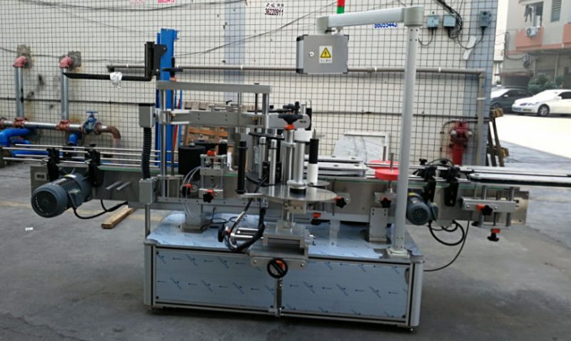 Xitoyning ikki tomonlama stikeri elliptik tasvirlar shishasi avtomatik yorliqlash mashinasi 1200W etkazib beruvchisi